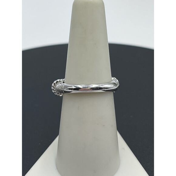 Judith Ripka Dangle Heart Charm CZ Diamonique Sterling‎ Silver Ring Size 7 - Picture 10 of 16